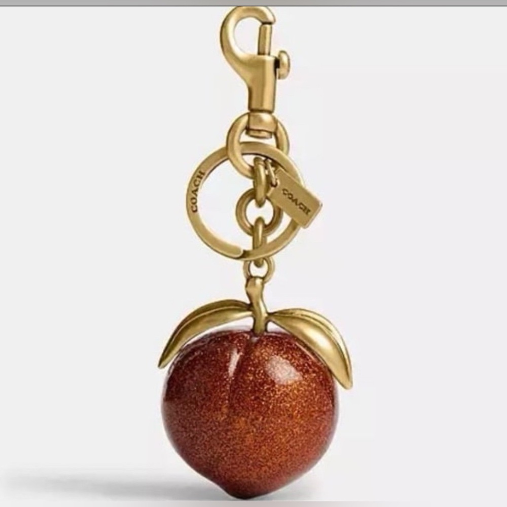 Coach The Summer Turned Pretty™ Peach Bag Charm CBX51 NWT